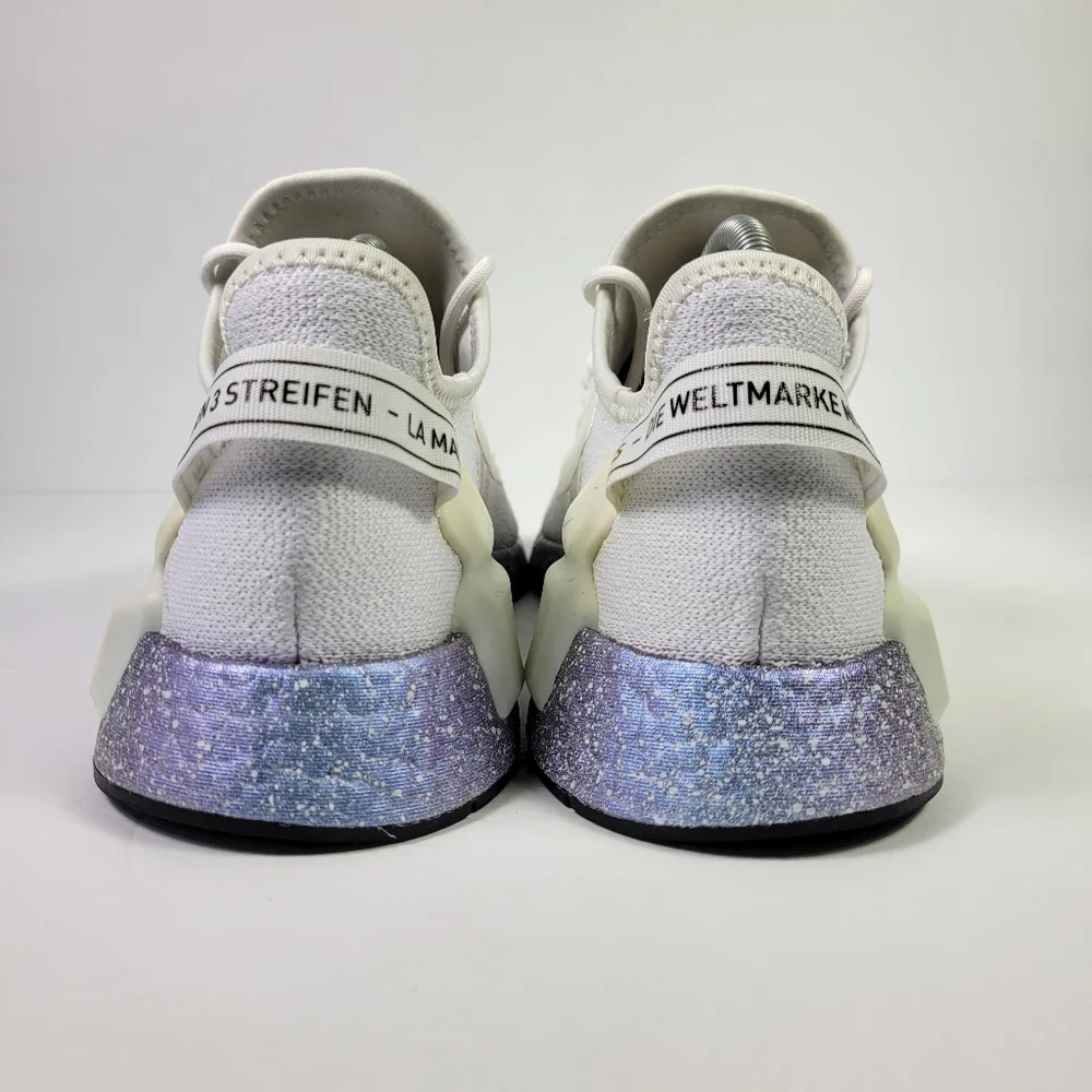 Adidas Originals Men NMD R1 V2 White Speckled Sneakers Sz 8 [GX5163]